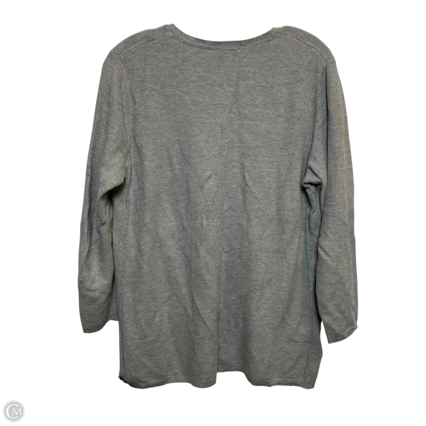 Top Long Sleeve By Talbots In Grey, Size: Mp