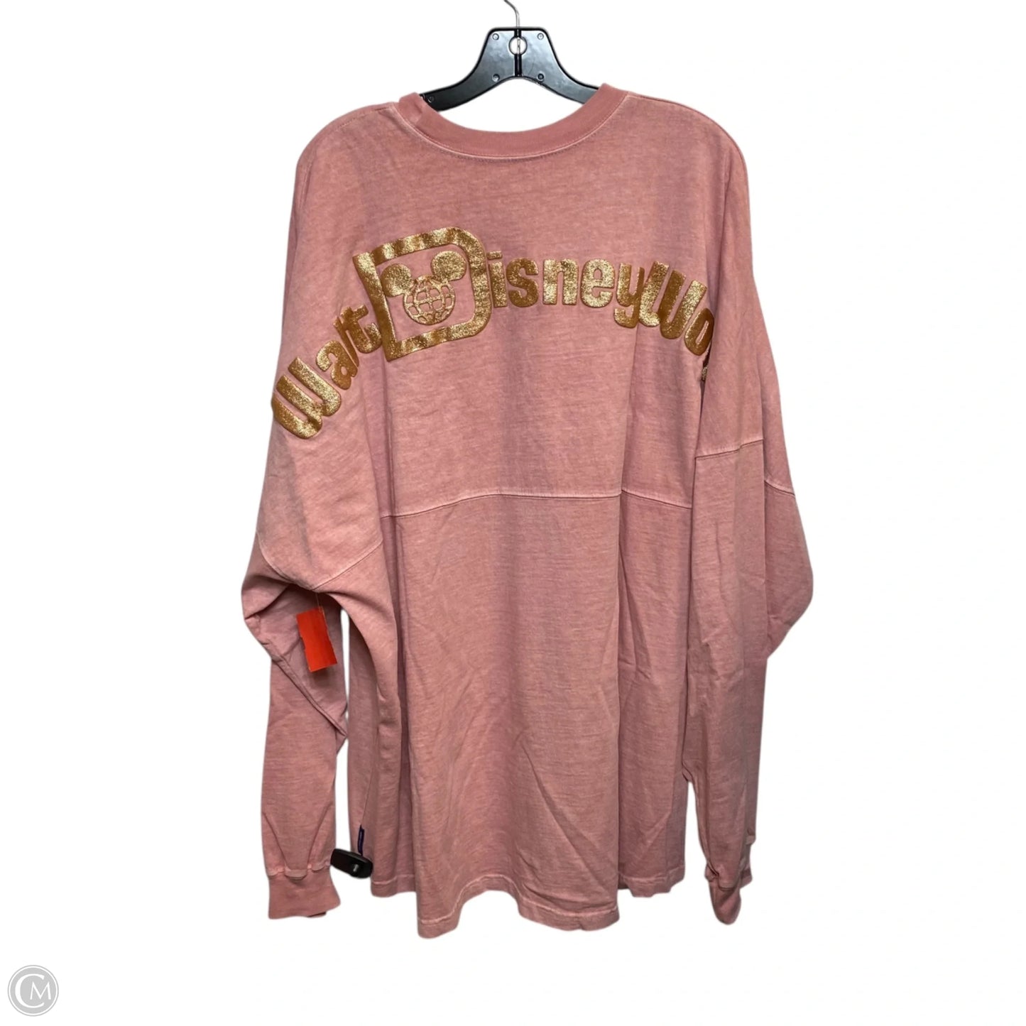 Top Long Sleeve By Disney In Pink, Size: Xxl