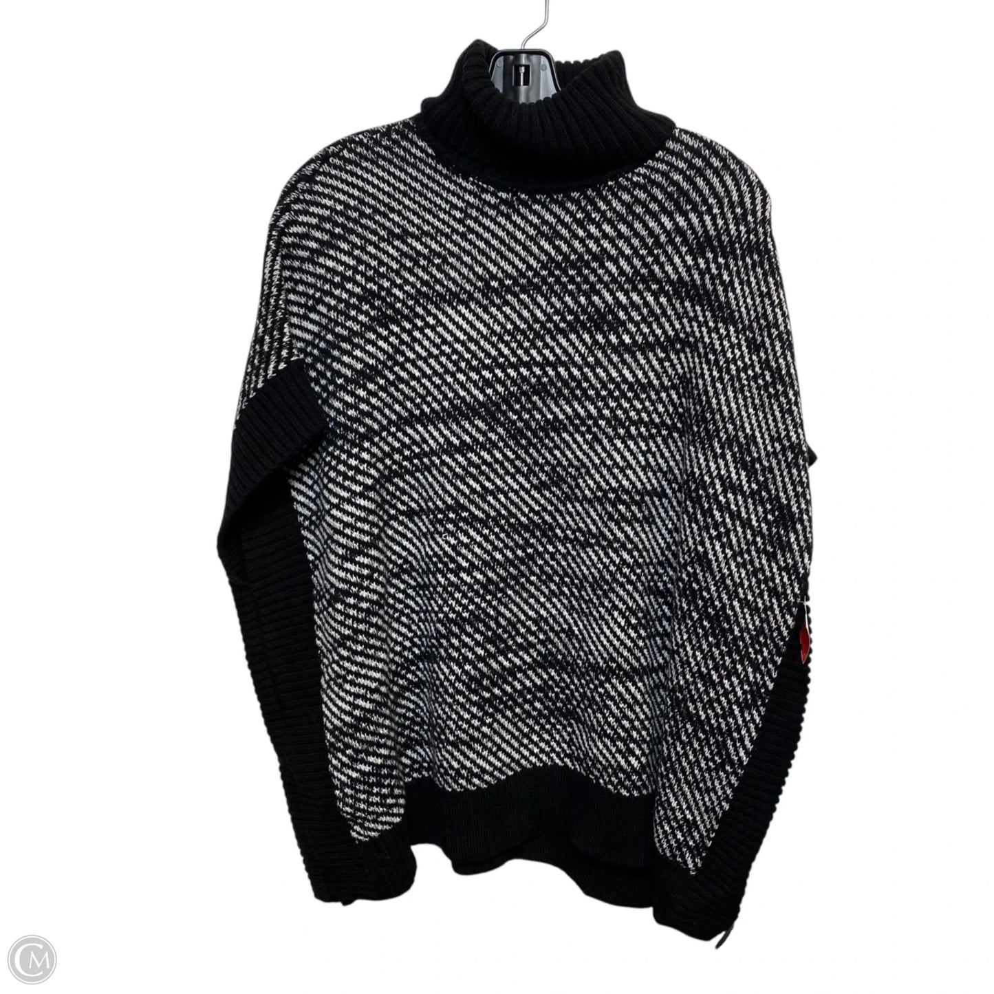 Sweater Short Sleeve By Michael By Michael Kors In Black & White, Size: S