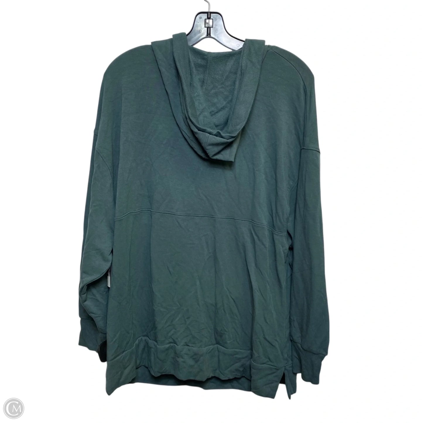 Athletic Top Long Sleeve Hoodie By Old Navy In Green, Size: M