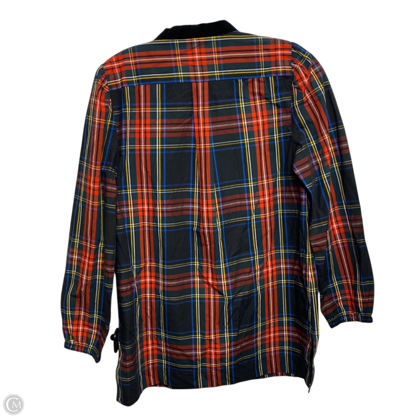 Top Long Sleeve By J. Crew In Plaid Pattern, Size: Xs