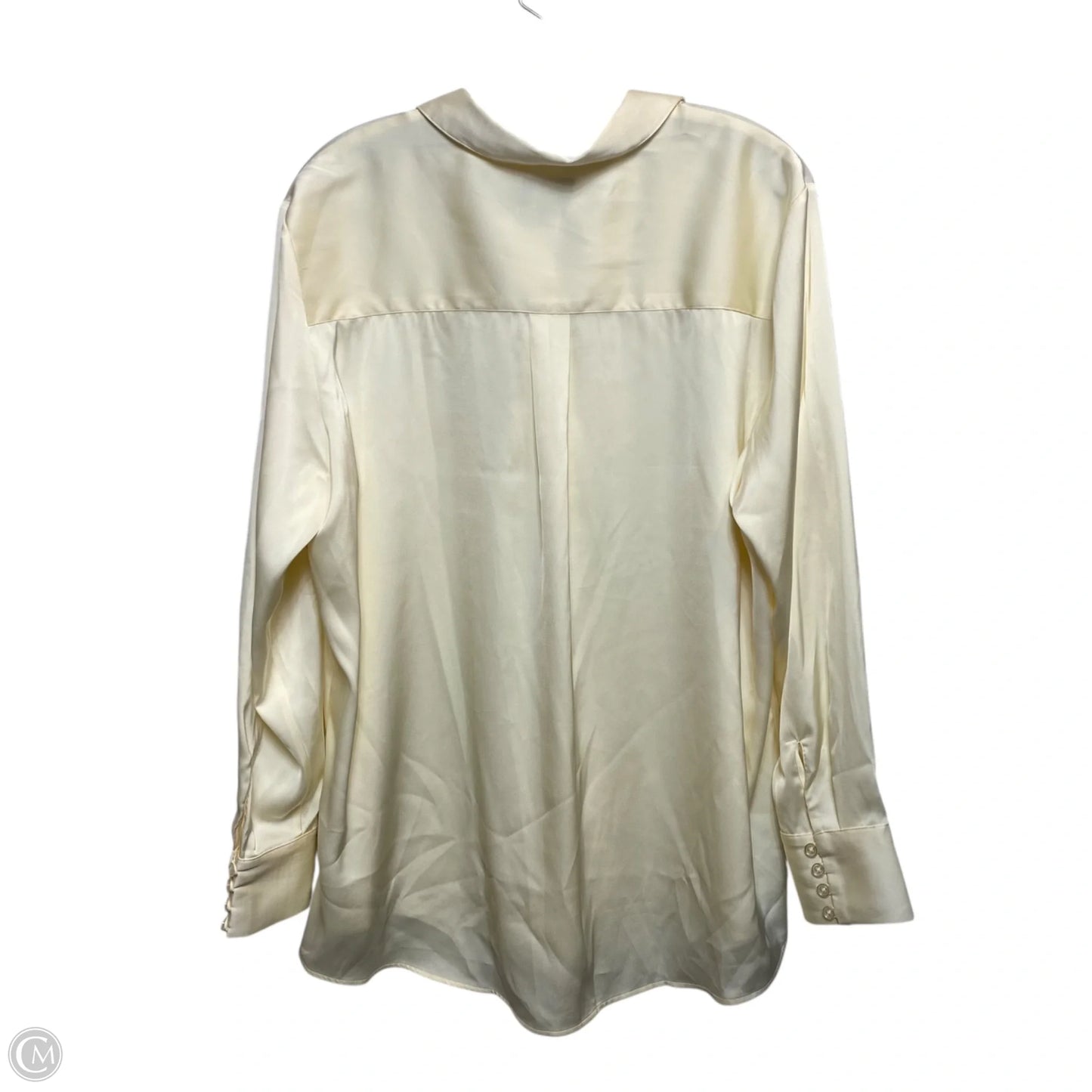 Top Long Sleeve By Lands End In Cream, Size: Xl