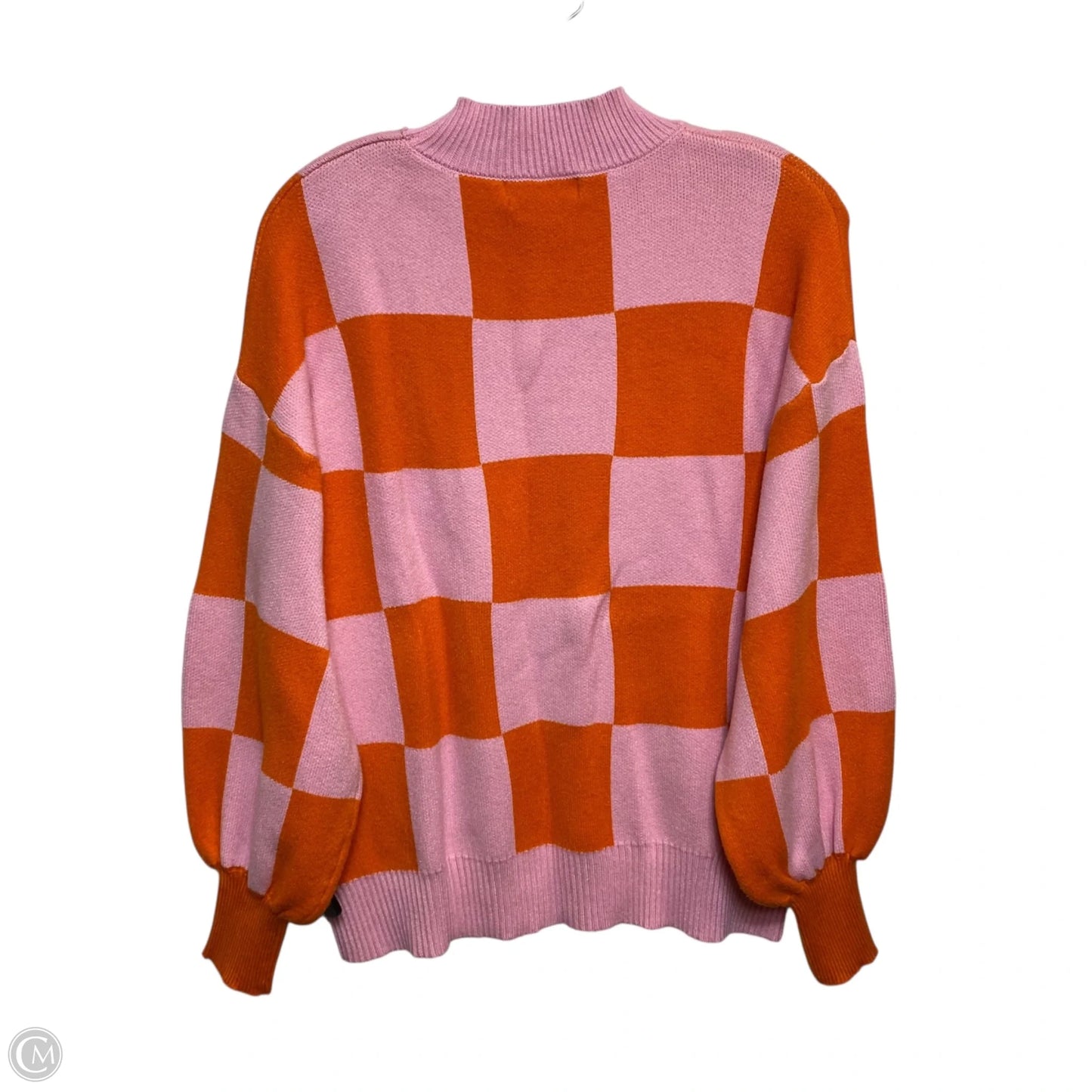 Sweater By Zesica In Orange & Pink, Size: L