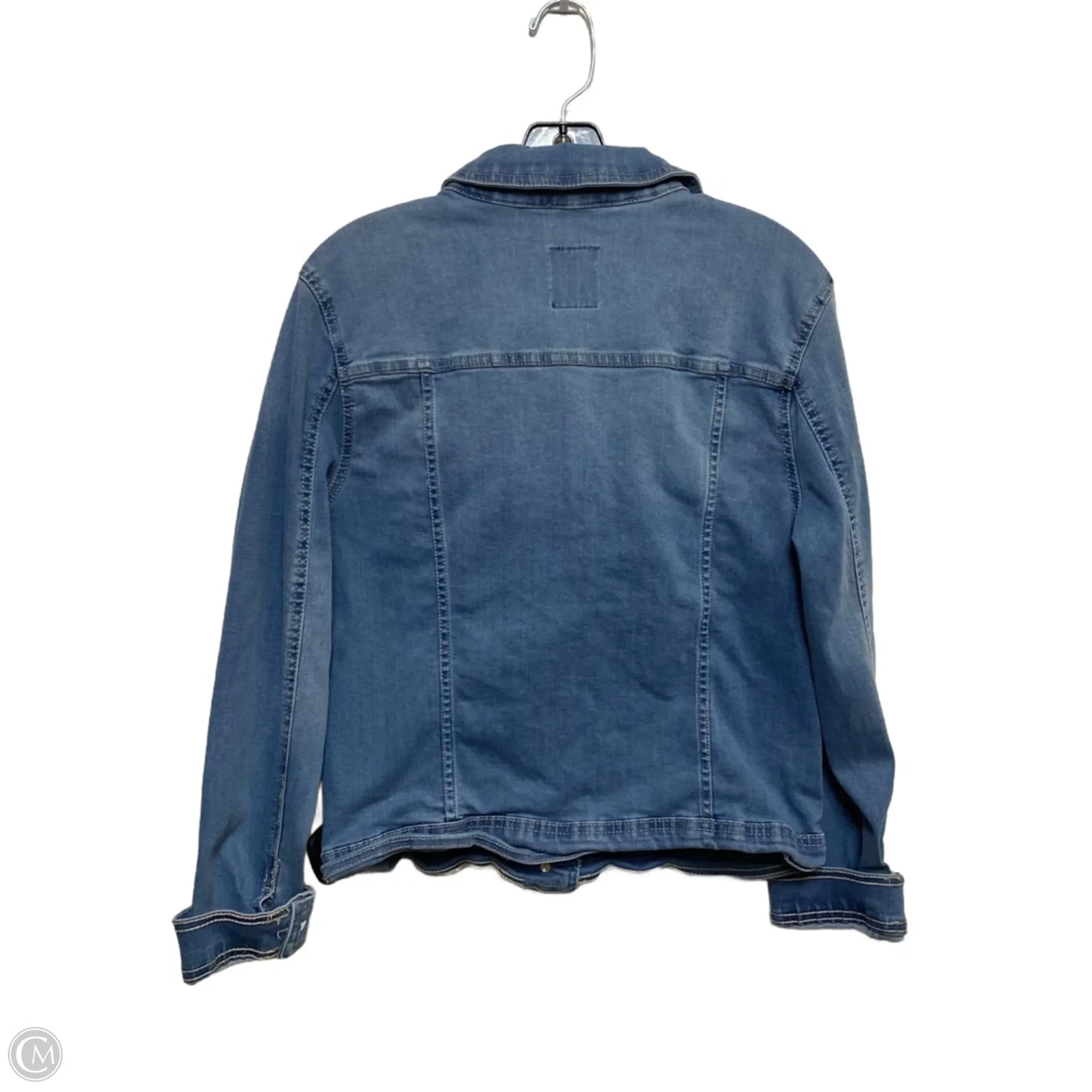 Jacket Denim By Cavalini In Blue Denim, Size: S