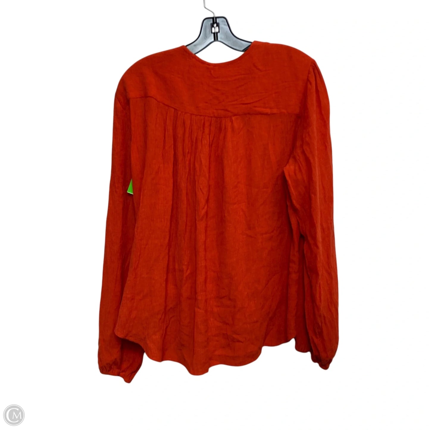 Top Long Sleeve By Free People In Orange, Size: L