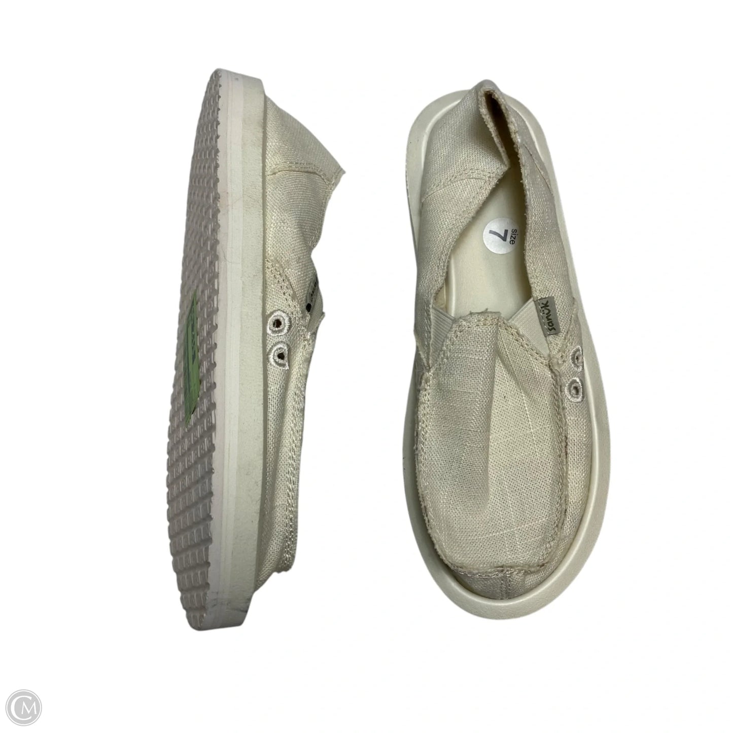 Shoes Flats By Sanuk In Cream, Size: 7