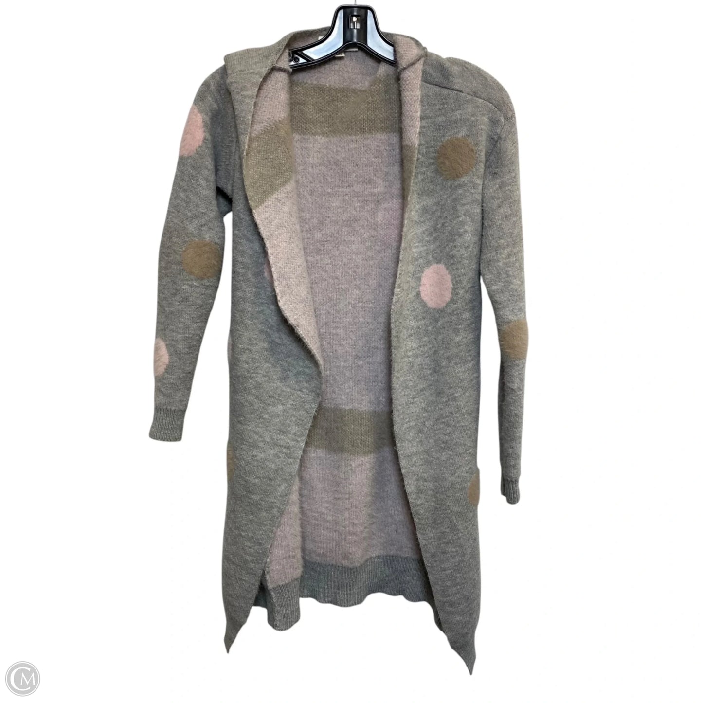 Cardigan By Thml In Grey & Pink, Size: M