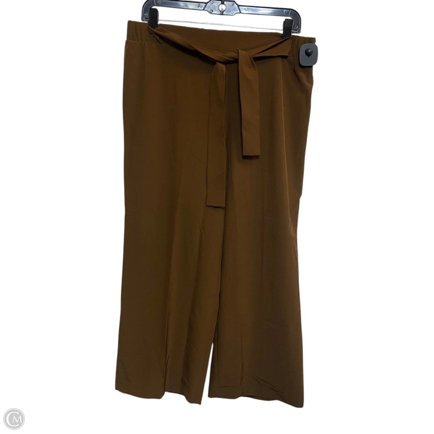 Pants Cropped By Calvin Klein In Brown, Size: M