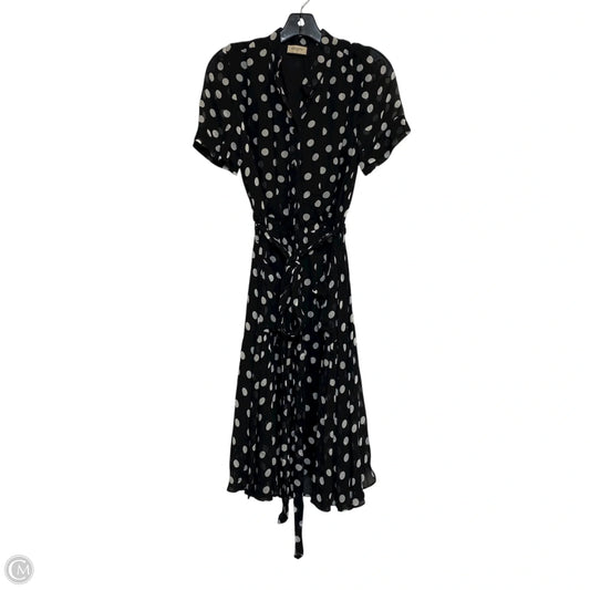 Dress Casual Midi By Societa In Black & White, Size: M