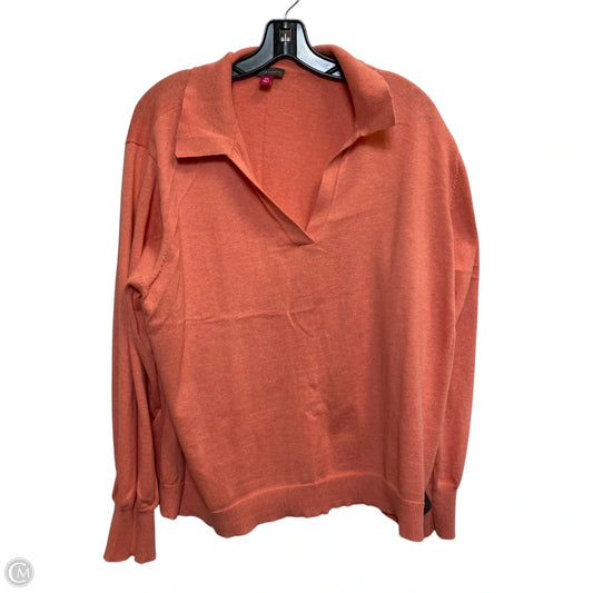 Sweater By Vince Camuto In Orange, Size: Xxl