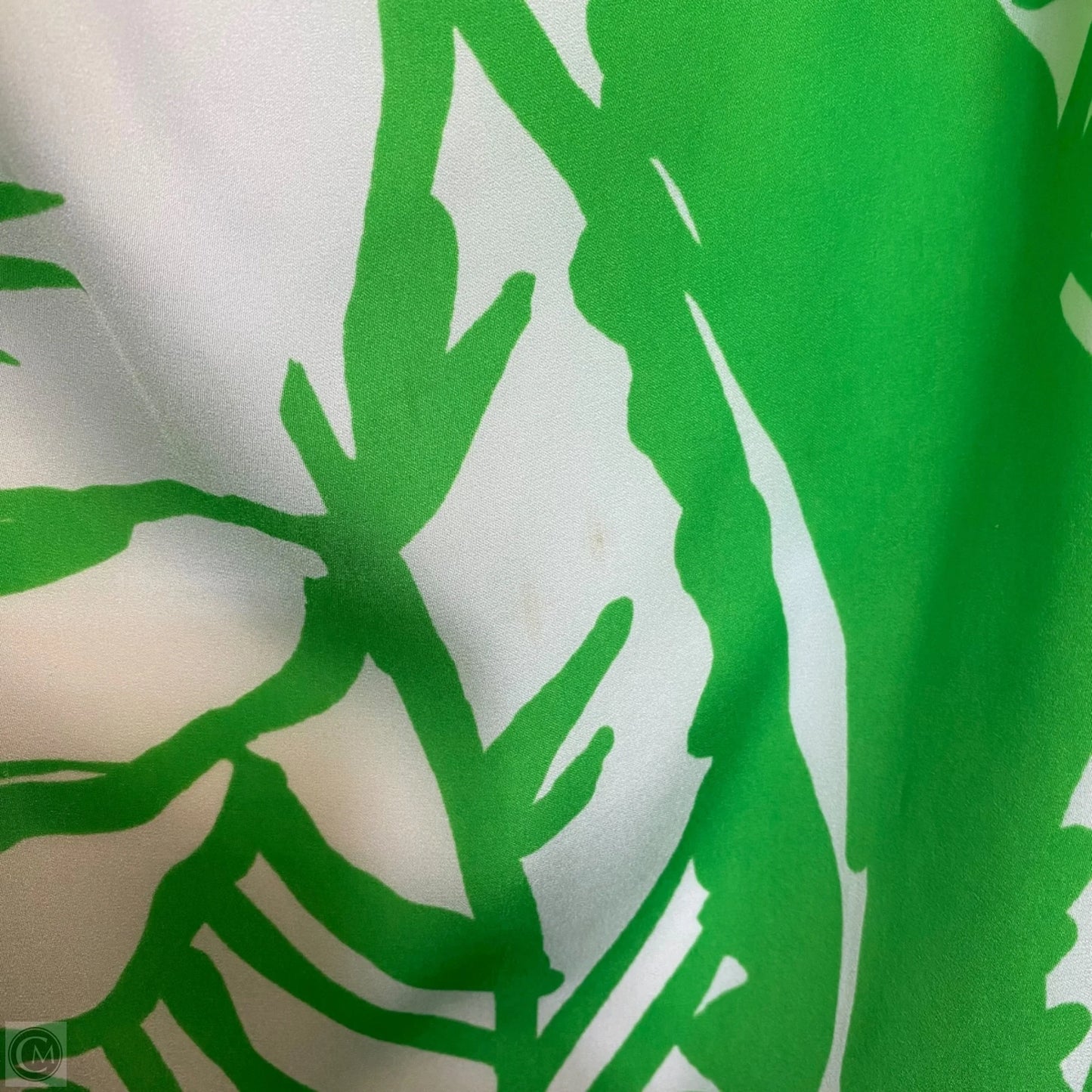 Dress Designer By Lilly Pulitzer In Green & White, Size: 2x