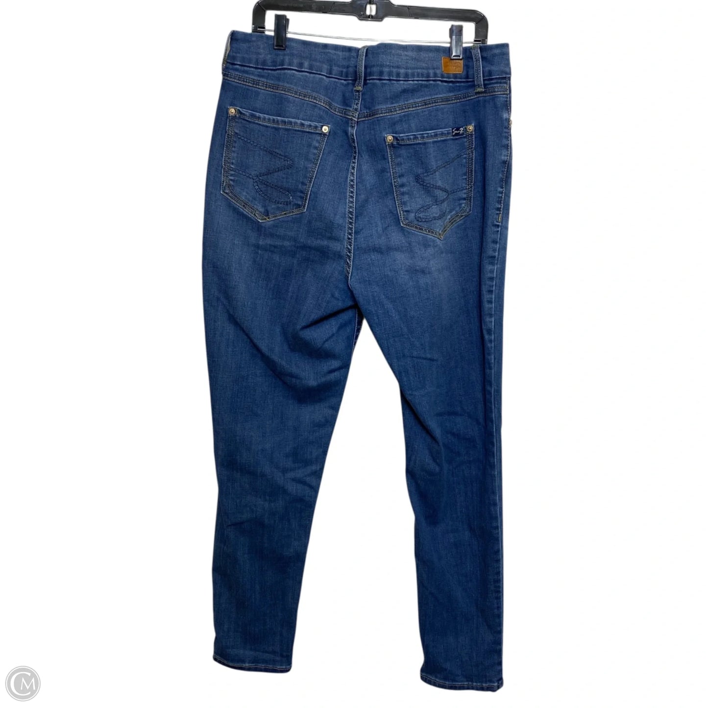 Jeans Straight By Seven 7 In Blue Denim, Size: 16