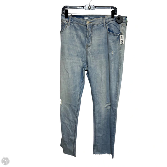 Jeans Straight By Old Navy In Blue Denim, Size: 16