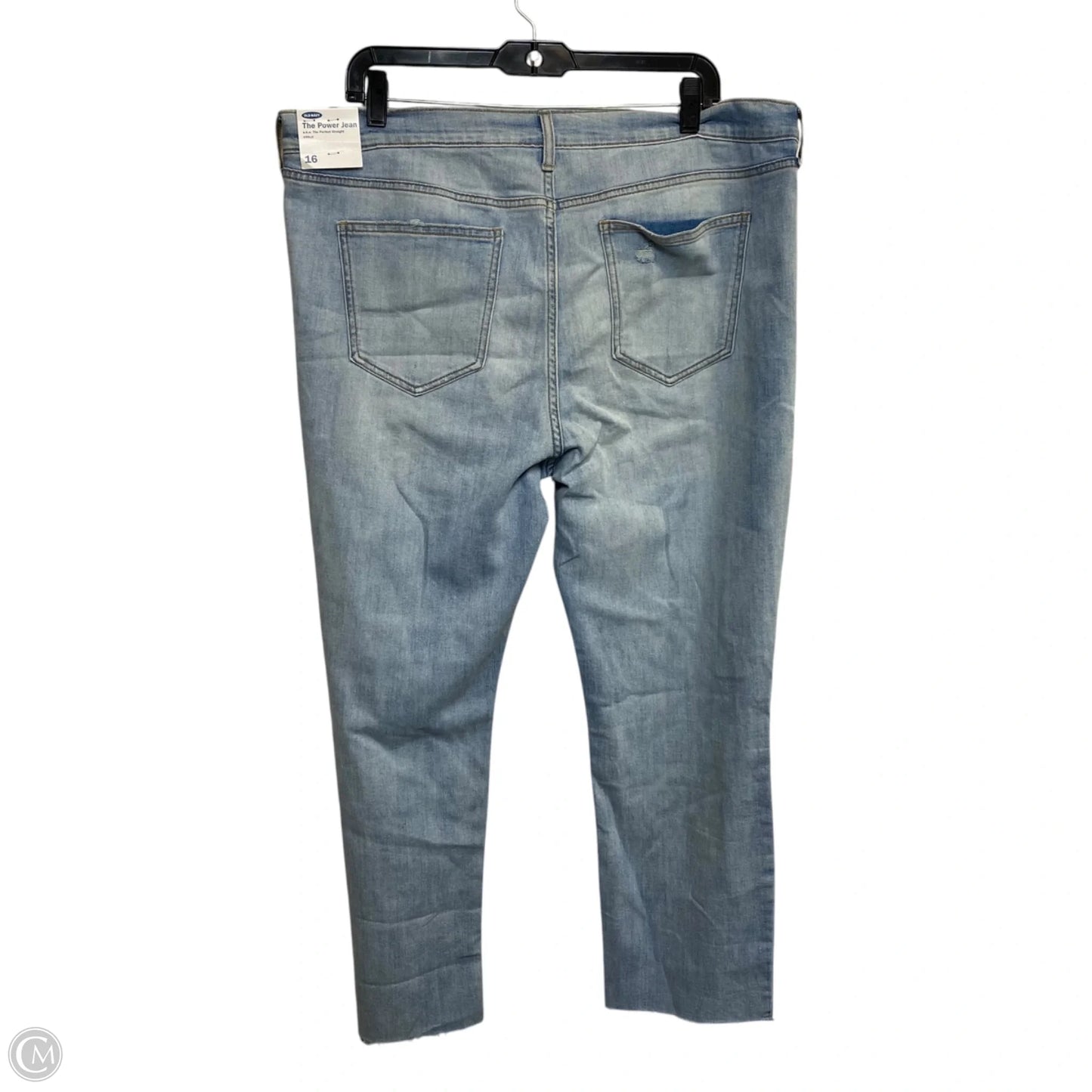 Jeans Straight By Old Navy In Blue Denim, Size: 16