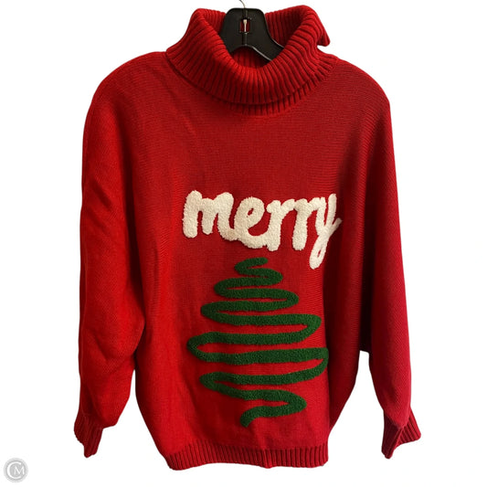 Sweater By Shein In Red, Size: 3x