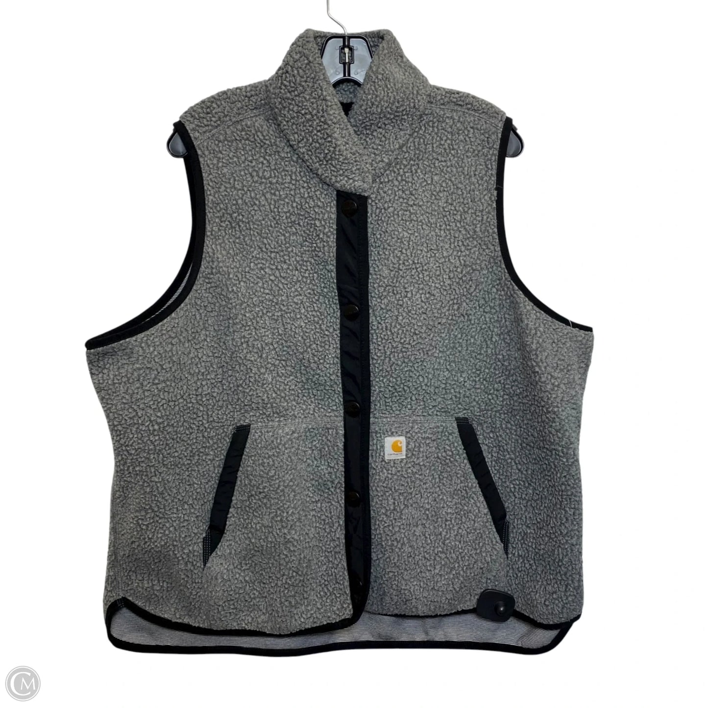 Vest Faux Fur & Sherpa By Carhartt In Grey, Size: 1x
