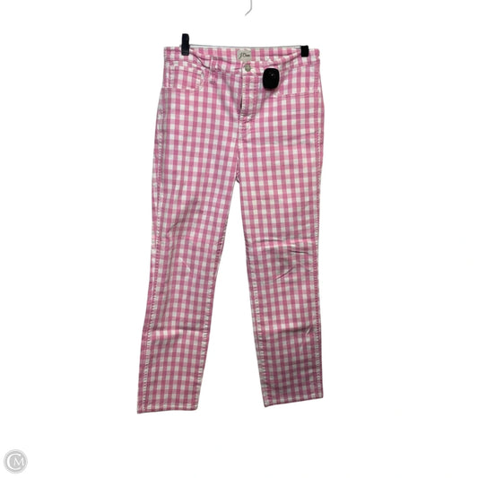Jeans Straight By J. Crew In Pink Denim, Size: 6