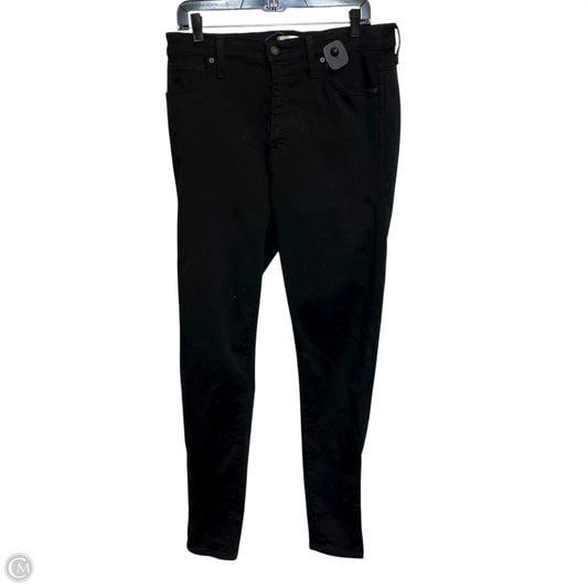 Jeans Skinny By Madewell In Black Denim, Size: 14