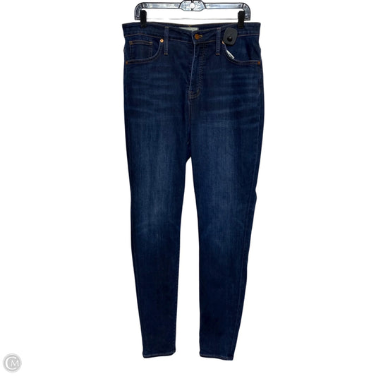 Jeans Skinny By Madewell In Blue Denim, Size: 14