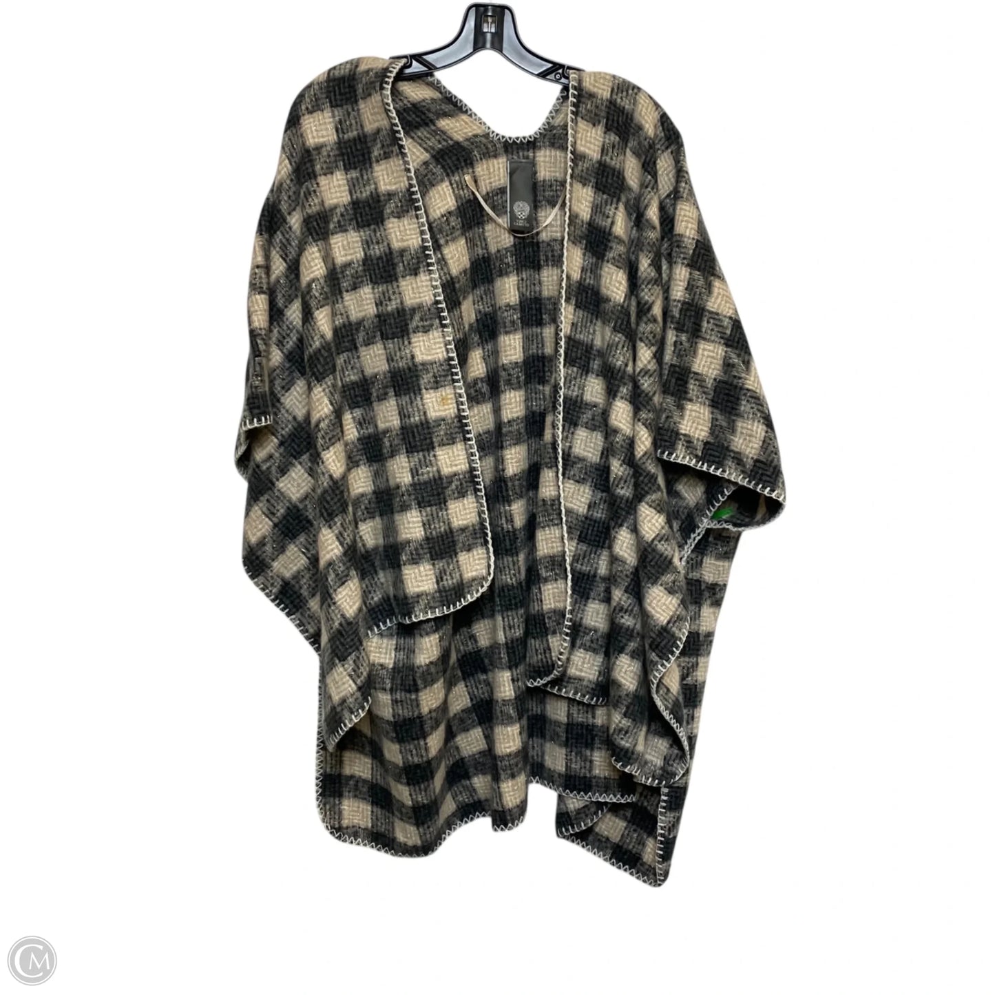 Shawl By Vince Camuto In Grey & Tan, Size: Osfm