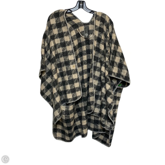 Shawl By Vince Camuto In Grey & Tan, Size: Osfm