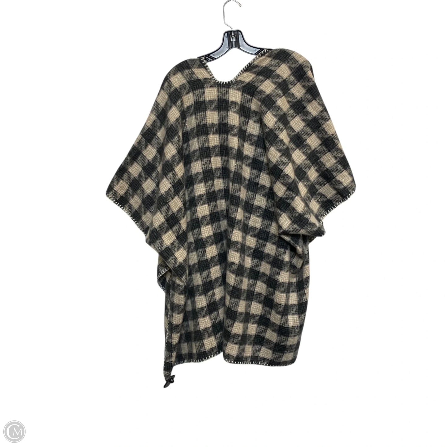 Shawl By Vince Camuto In Grey & Tan, Size: Osfm