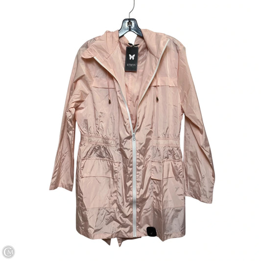 Jacket Windbreaker By Lomon In Pink, Size: L