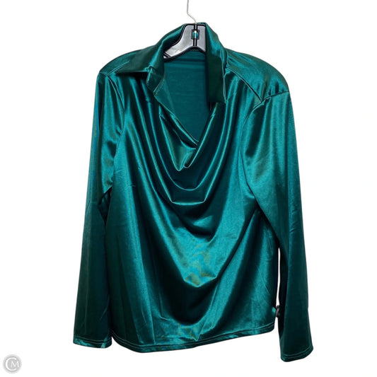 Top Long Sleeve By Clothes Mentor In Green, Size: Xl