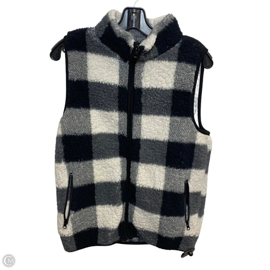 Vest Faux Fur & Sherpa By Marissa Olivia In Black & White, Size: S