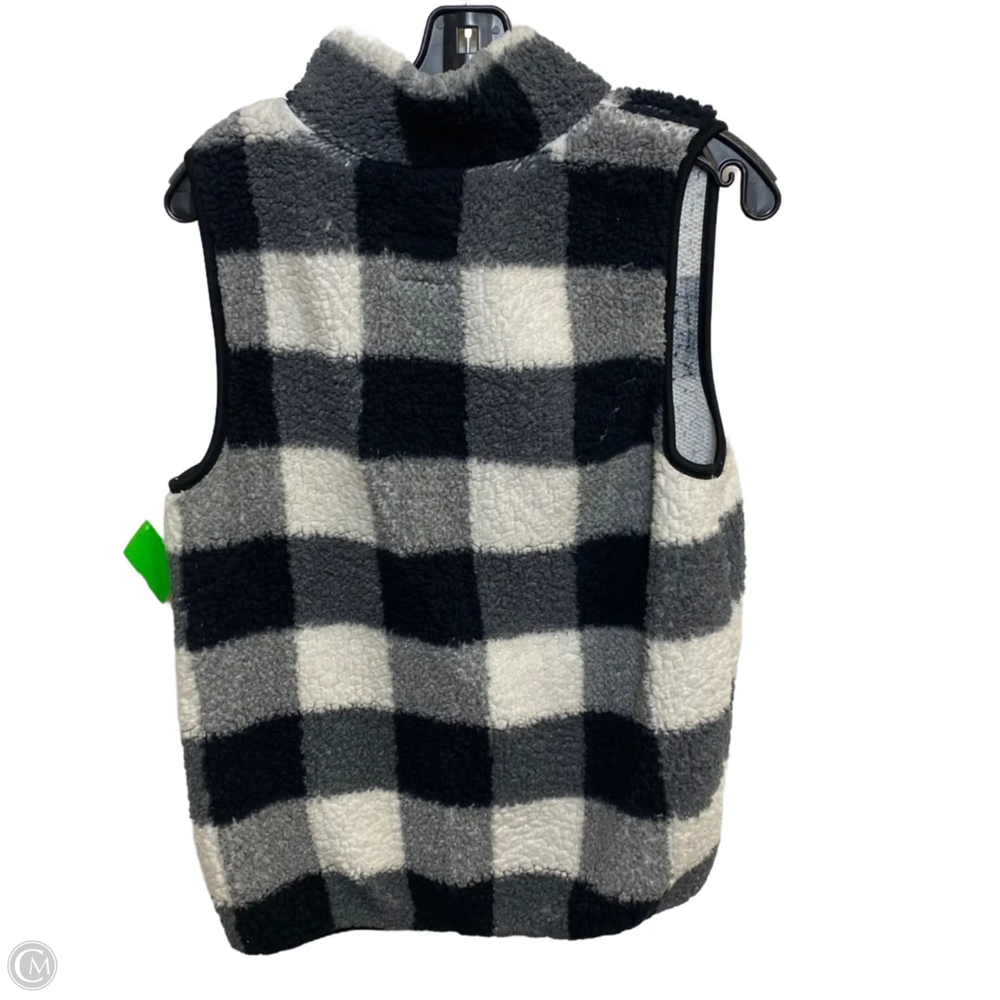 Vest Faux Fur & Sherpa By Marissa Olivia In Black & White, Size: S