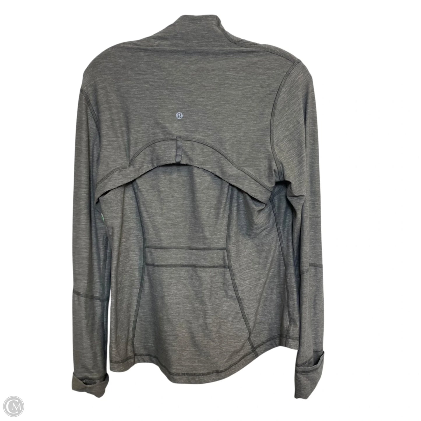 Athletic Jacket By Lululemon In Grey, Size: L