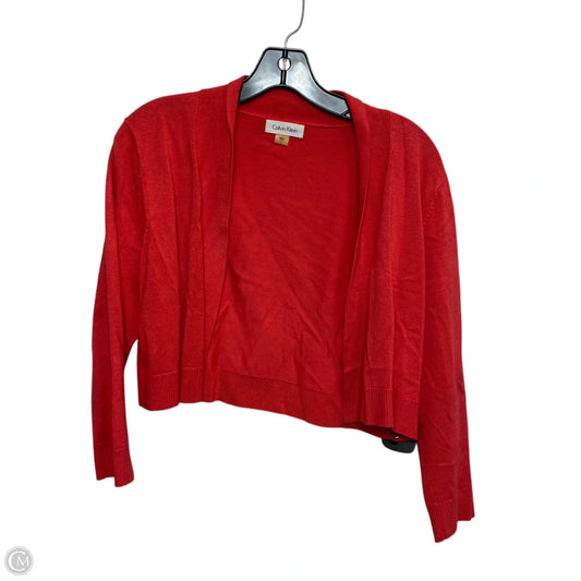 Cardigan By Calvin Klein In Pink, Size: L
