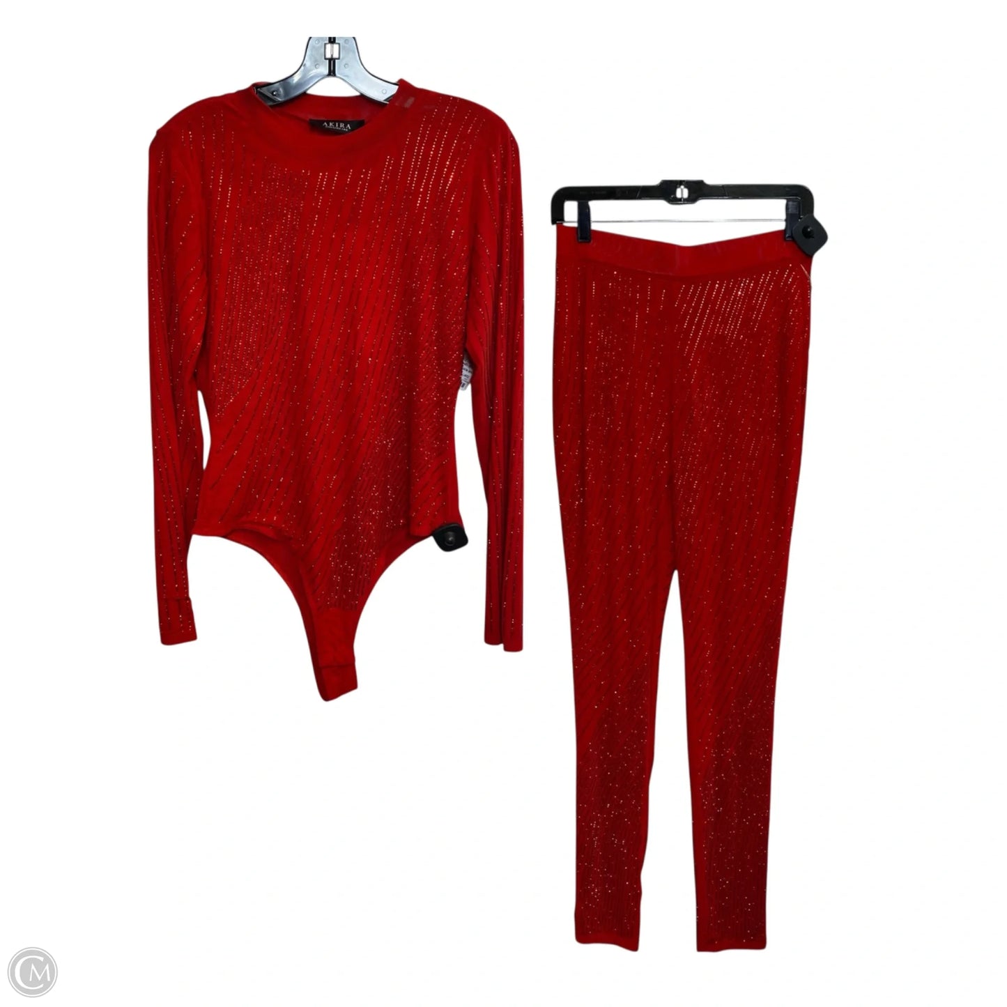 Pants Set 2pc By Akira In Red, Size: L