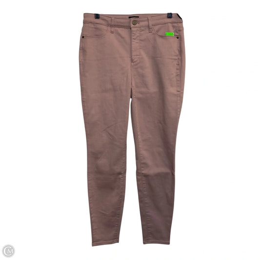 Jeans Straight By Talbots In Pink Denim, Size: 8