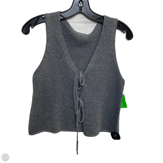 Vest Sweater By Shein In Grey, Size: S