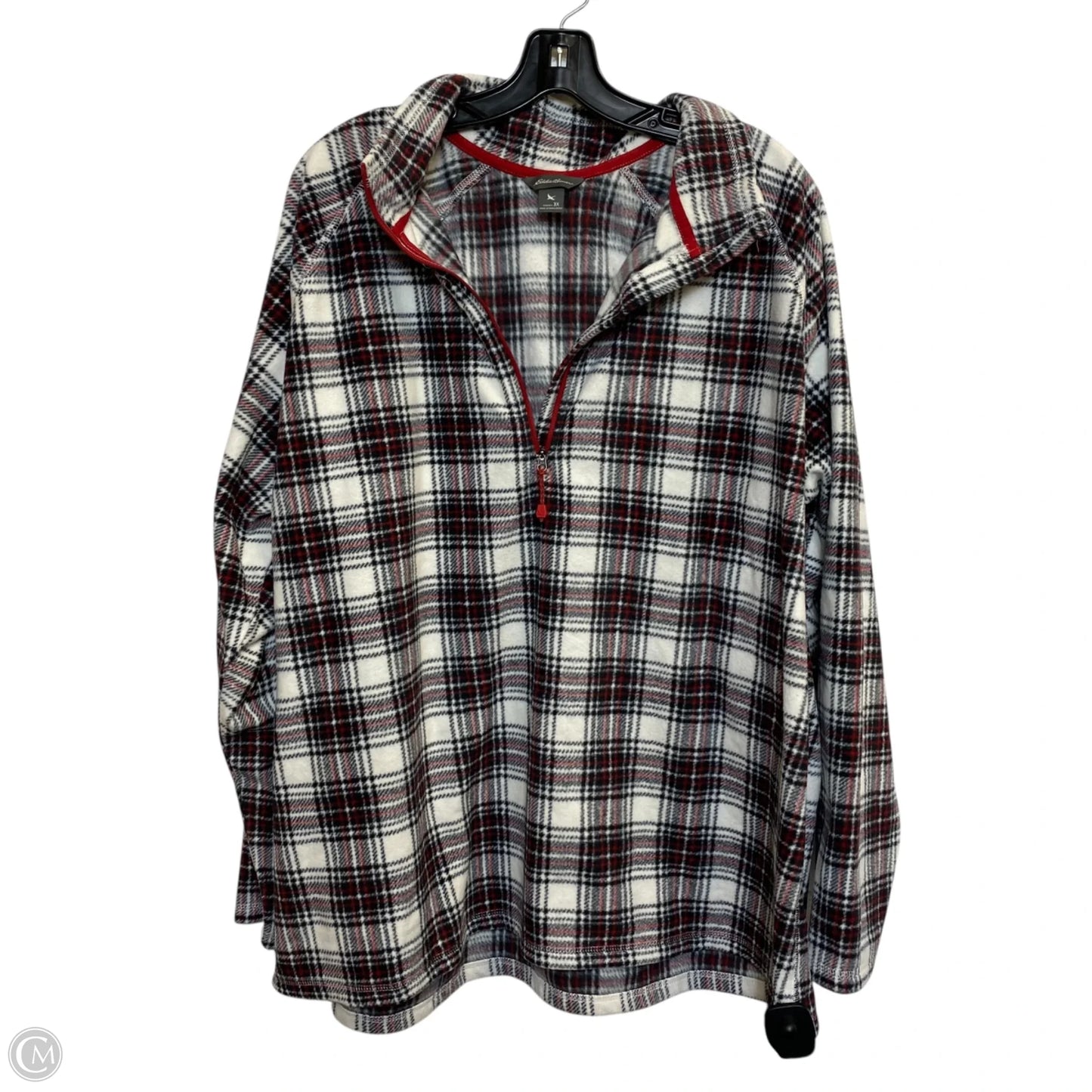 Athletic Fleece By Eddie Bauer In Black & Red, Size: 3x