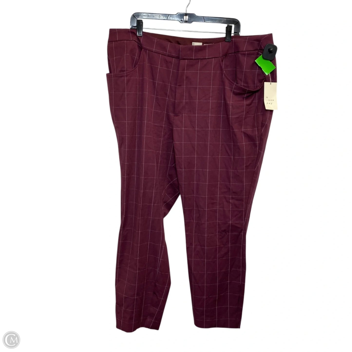 Pants Dress By A New Day In Purple & White, Size: 20