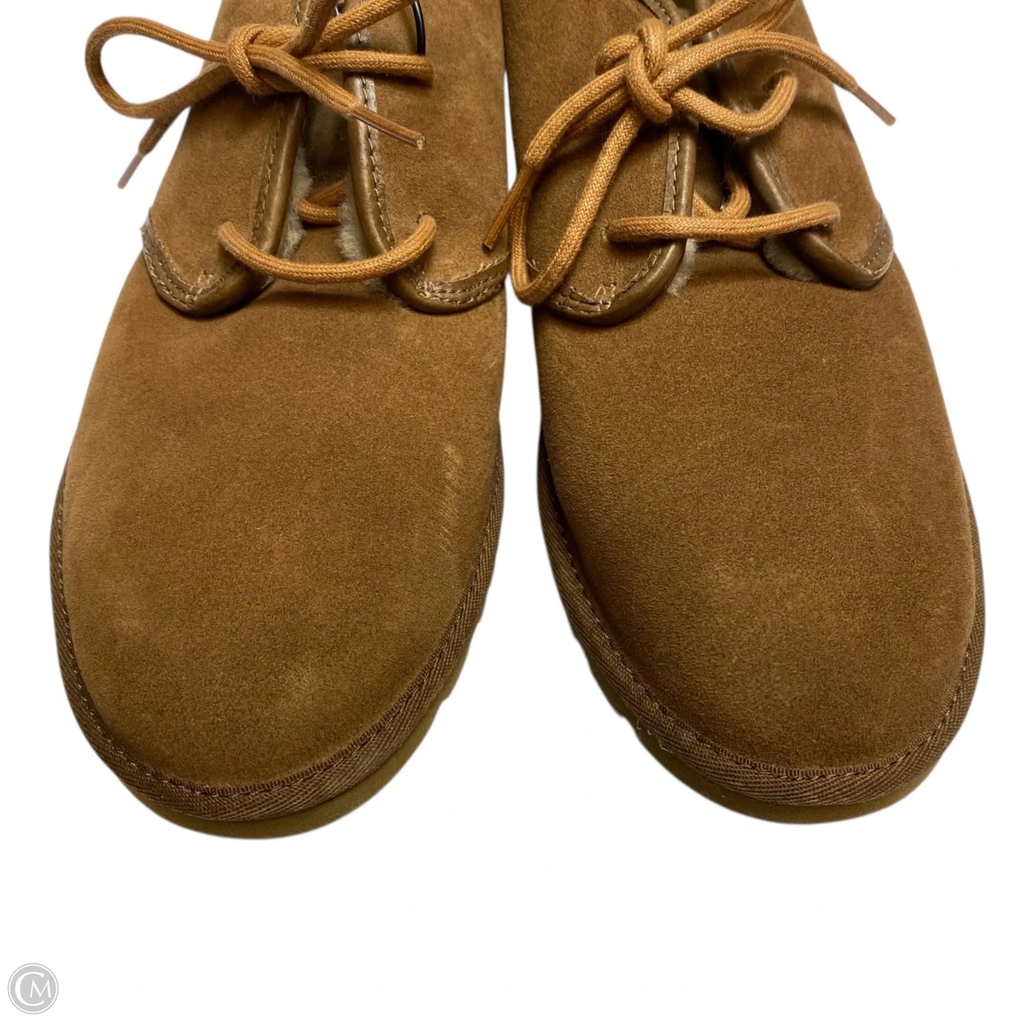 Boots Designer By Ugg In Brown, Size: 9