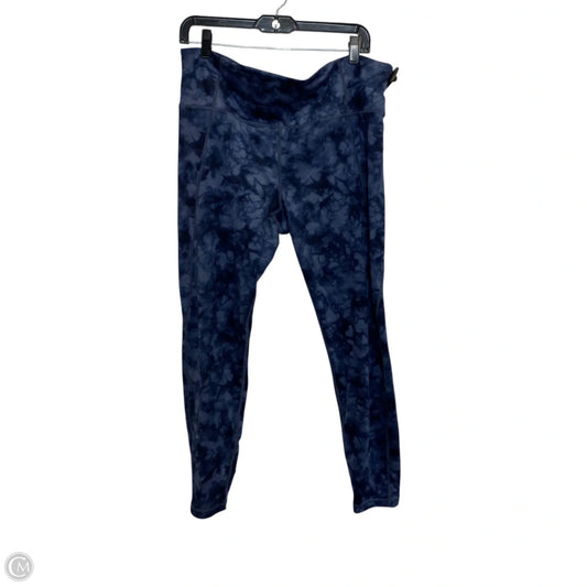 Athletic Leggings By Athleta In Blue, Size: Xl