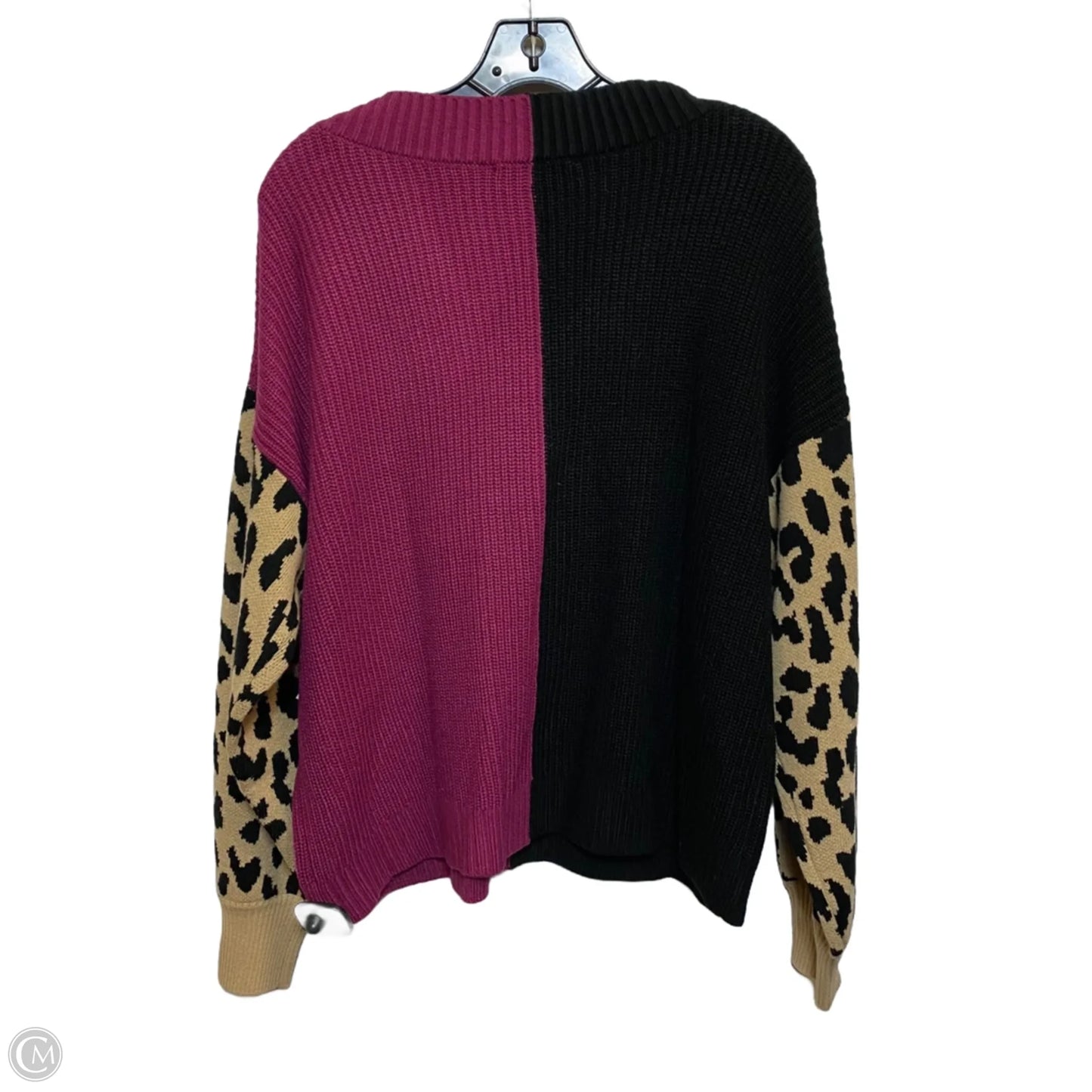 Sweater By New York And Co In Black & Purple, Size: M