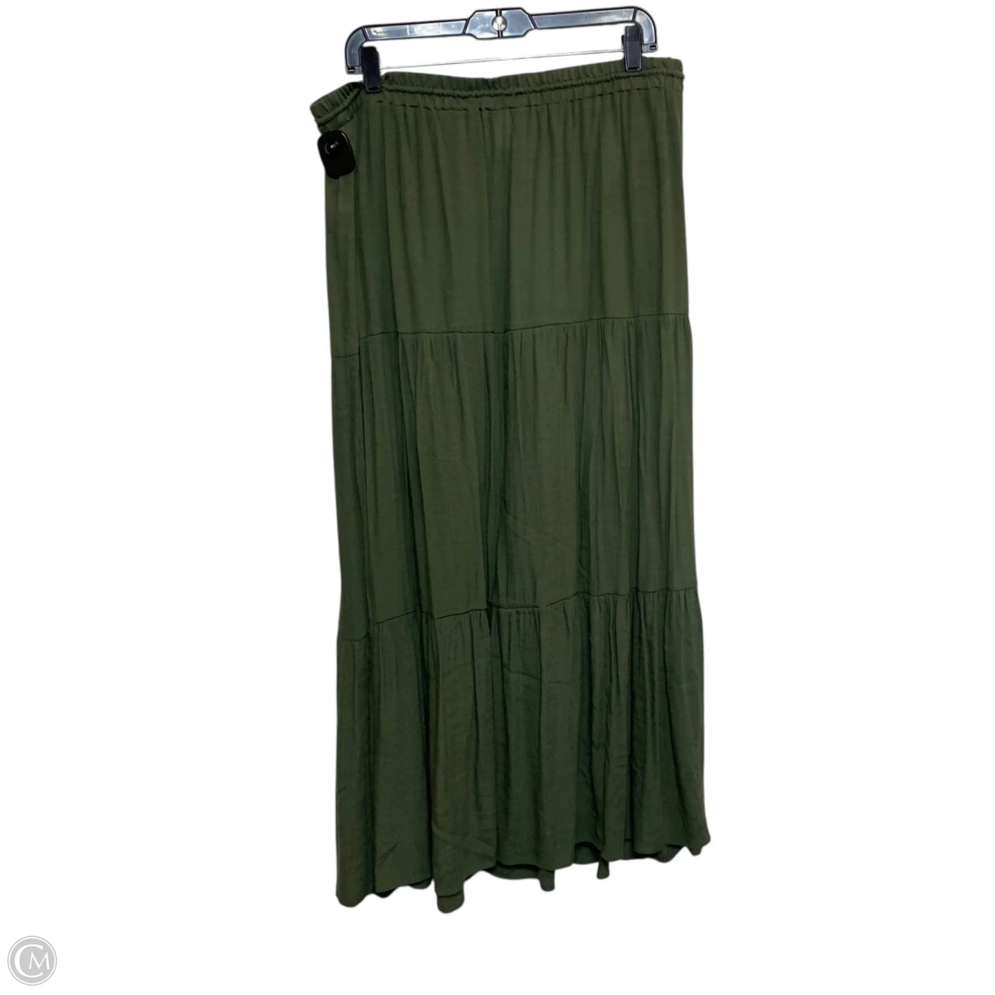 Skirt Maxi By H&m In Green, Size: L
