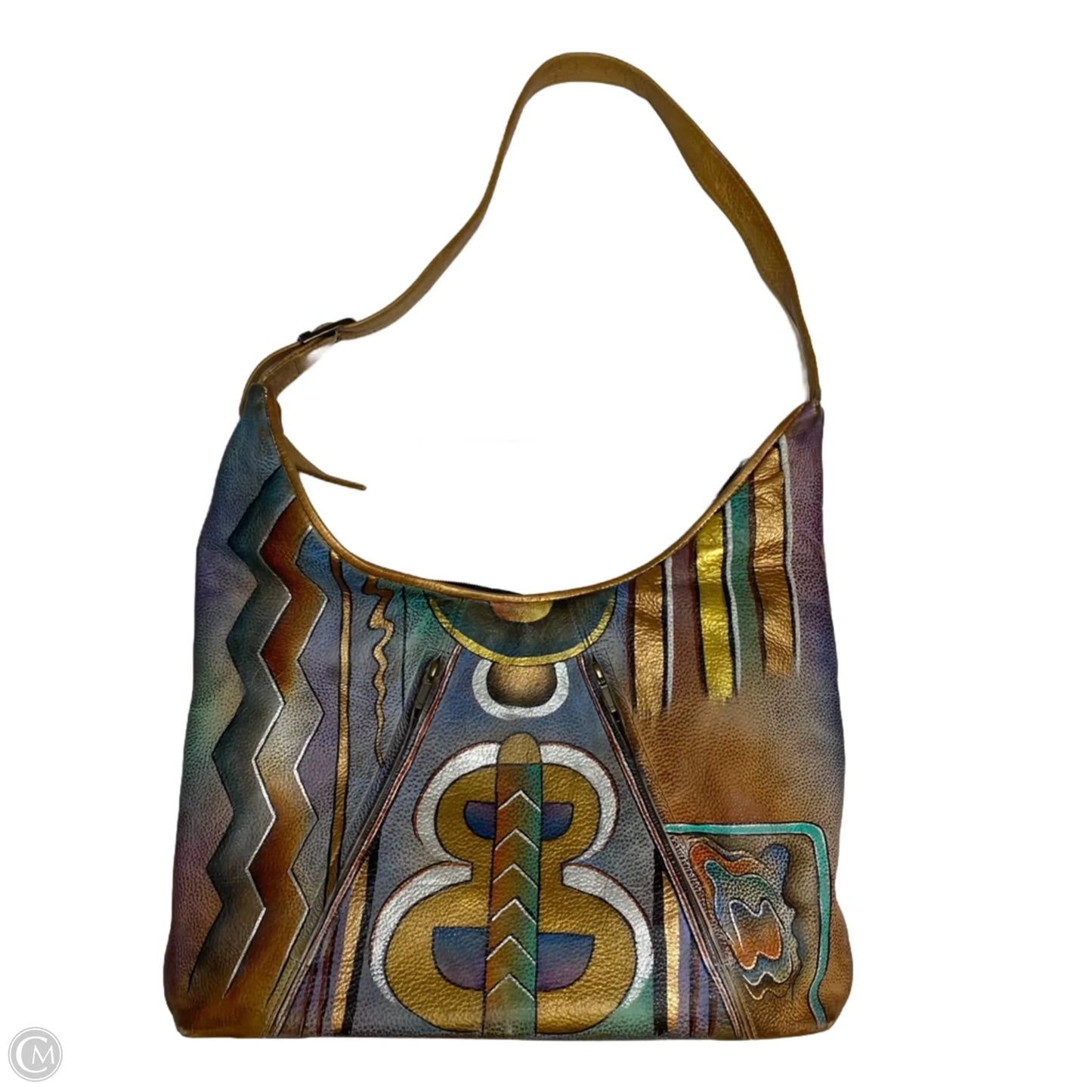 Crossbody Designer By Anuschka, Size: Medium