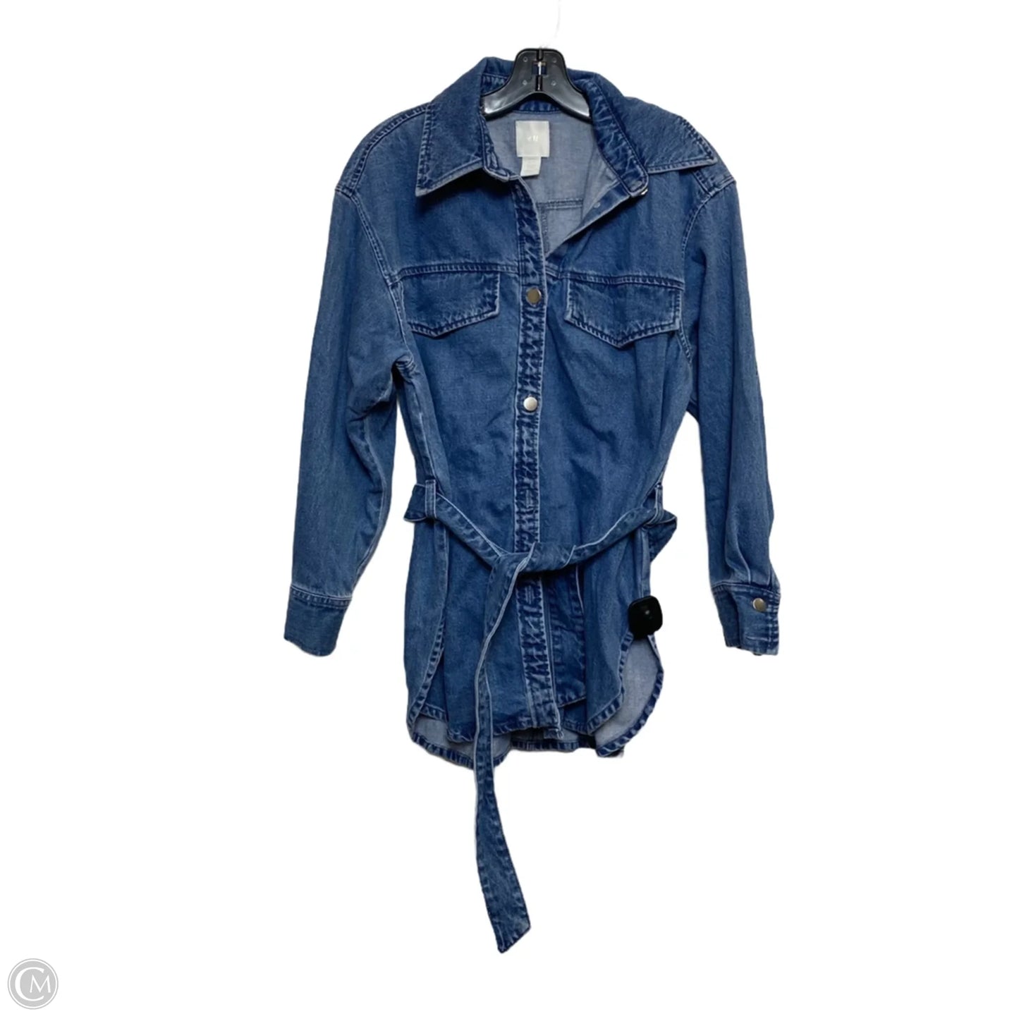 Jacket Denim By H&m In Blue Denim, Size: Xs