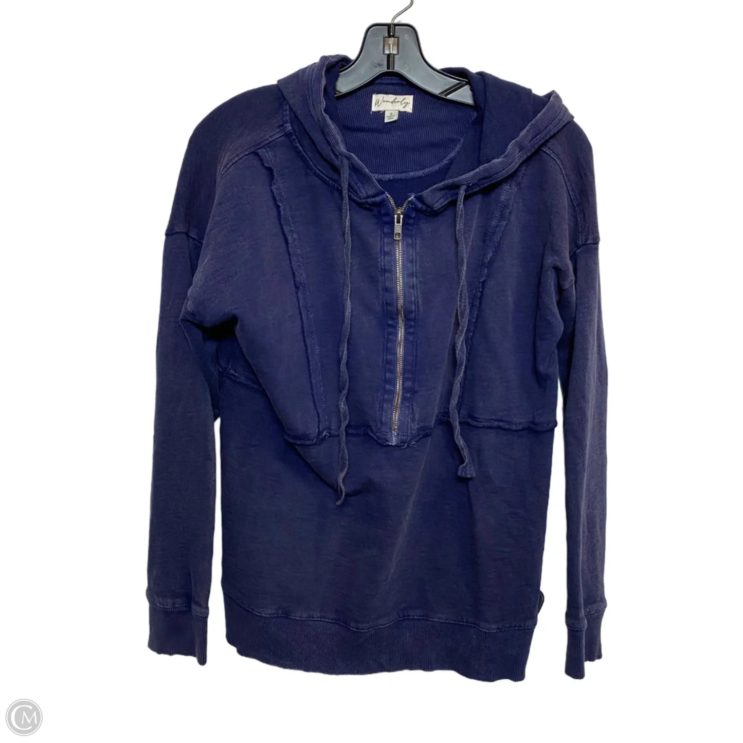 Top Long Sleeve By Wonderly In Blue, Size: S