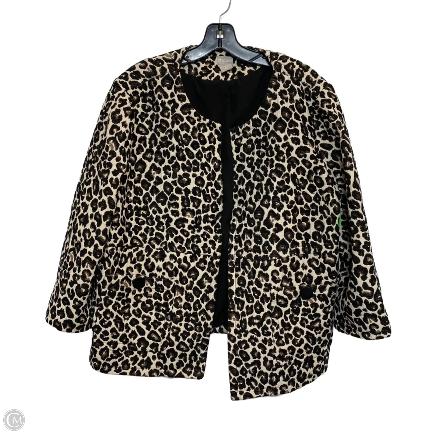 Blazer By Chicos In Animal Print, Size: Xl