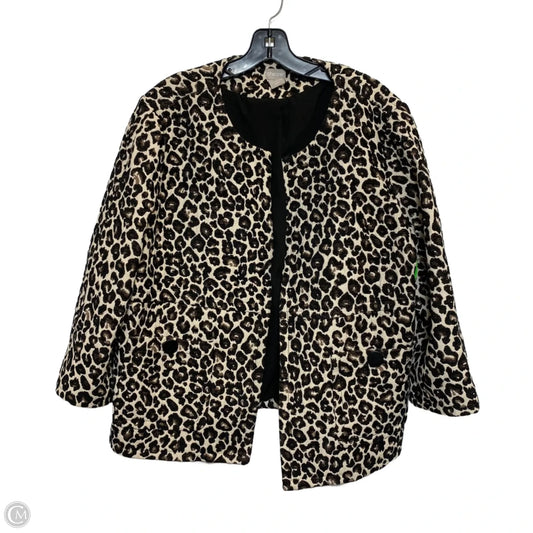 Blazer By Chicos In Animal Print, Size: Xl