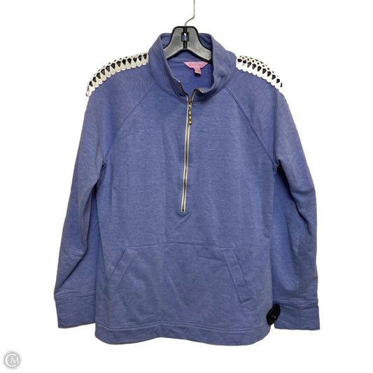 Top Long Sleeve Designer By Lilly Pulitzer In Blue, Size: M
