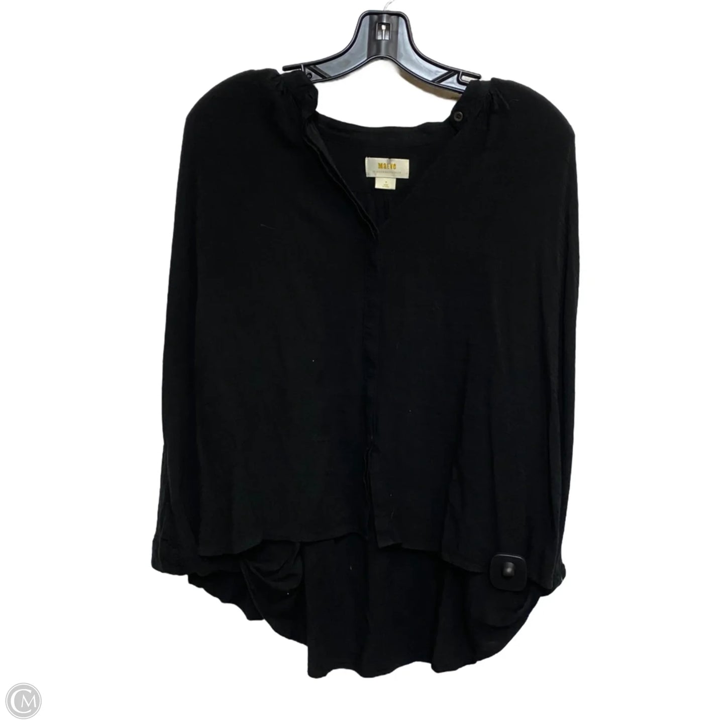 Top Long Sleeve By Maeve In Black, Size: S
