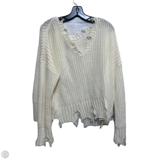 Sweater By Wonderly In Cream, Size: M