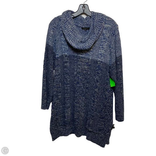 Sweater By Jeanne Pierre In Blue, Size: 2x